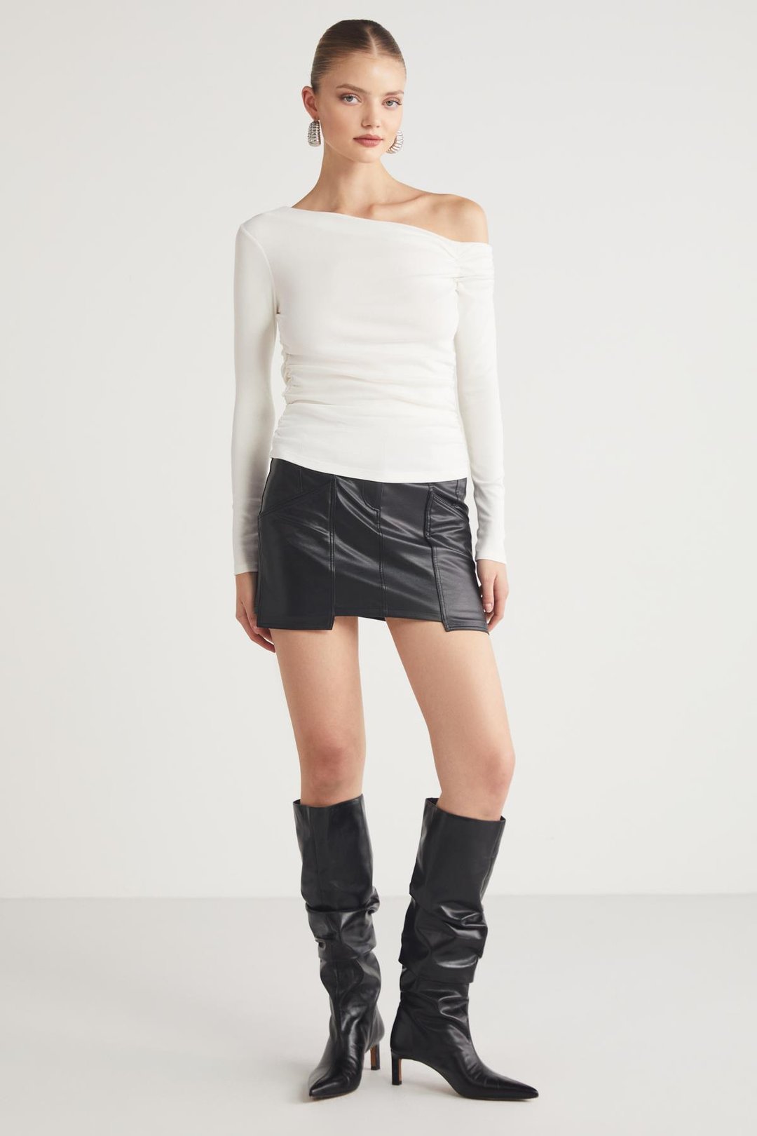 SISSI  Relaxed Ekru Tekli Bluz