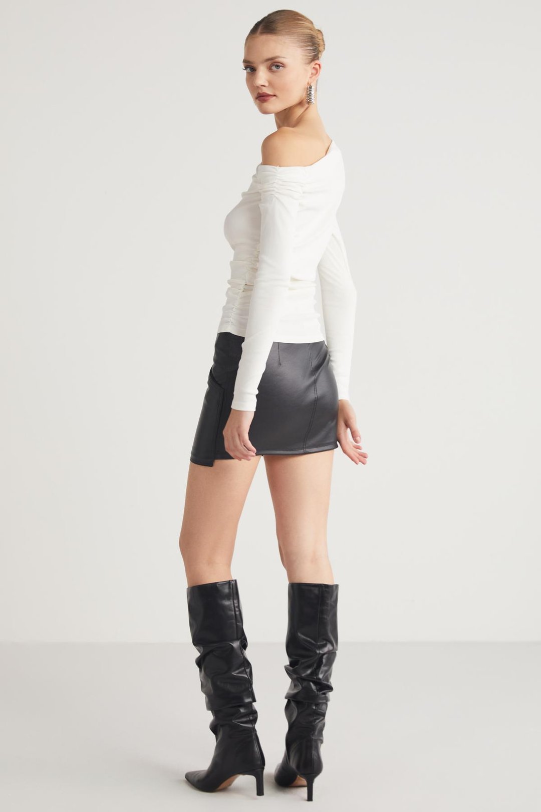 SISSI  Relaxed Ekru Tekli Bluz