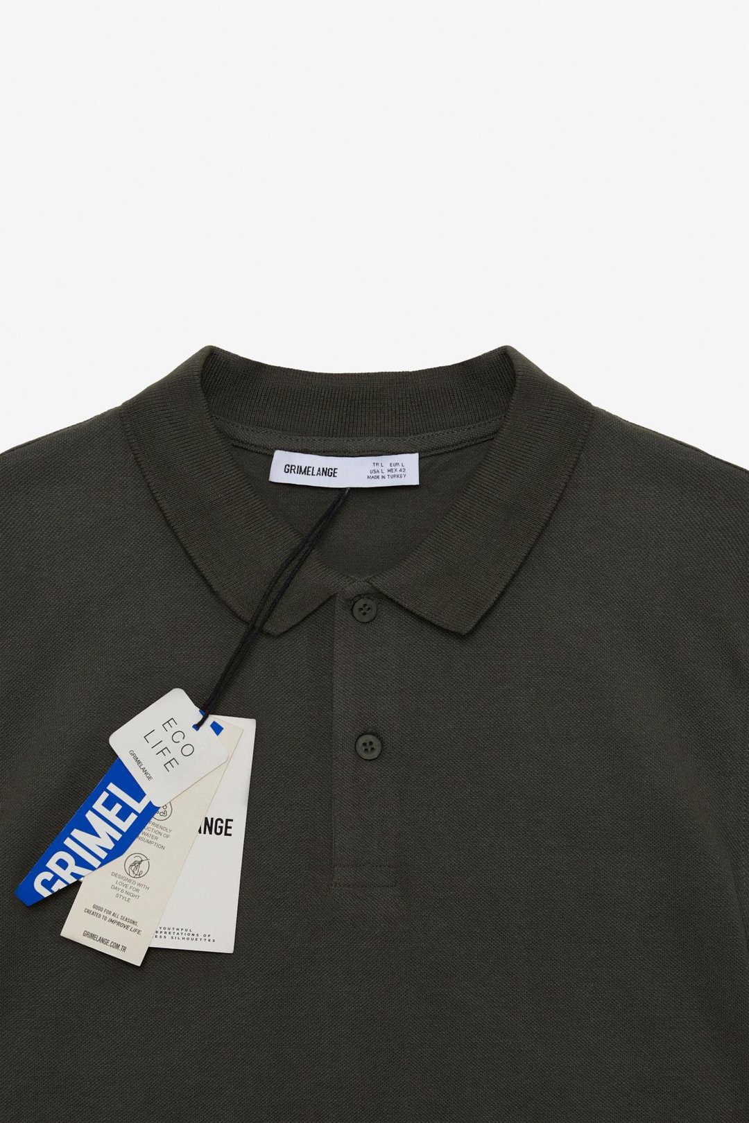 SKYLOOM Erkek %100 Pamuk Kısa Kollu Regular Fit Antrasit Polo Yaka T-shirt