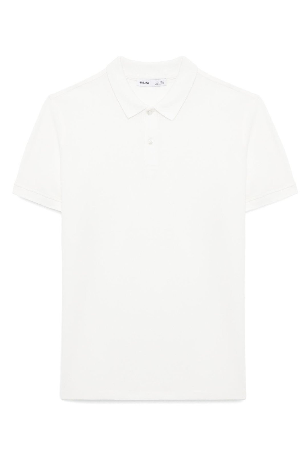 SKYLOOM Erkek %100 Pamuk Kısa Kollu Regular Fit Beyaz Polo Yaka T-shirt