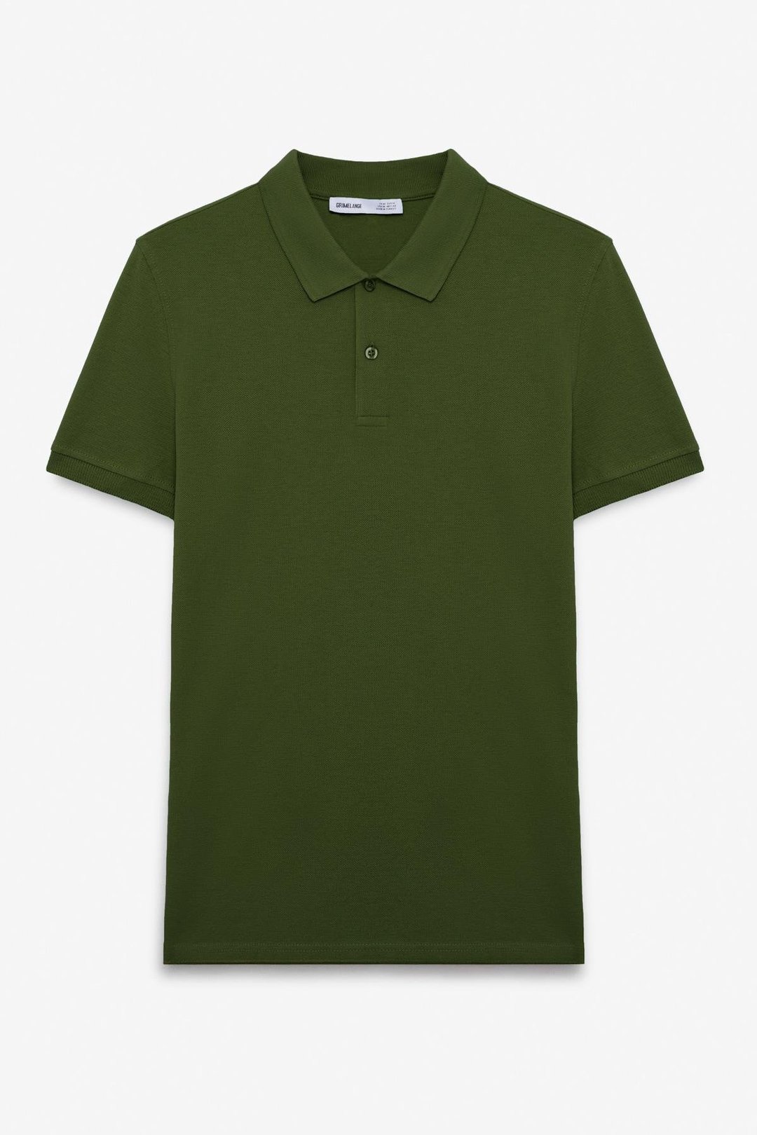 SKYLOOM Erkek %100 Pamuk Kısa Kollu Regular Fit Haki Polo Yaka T-shirt