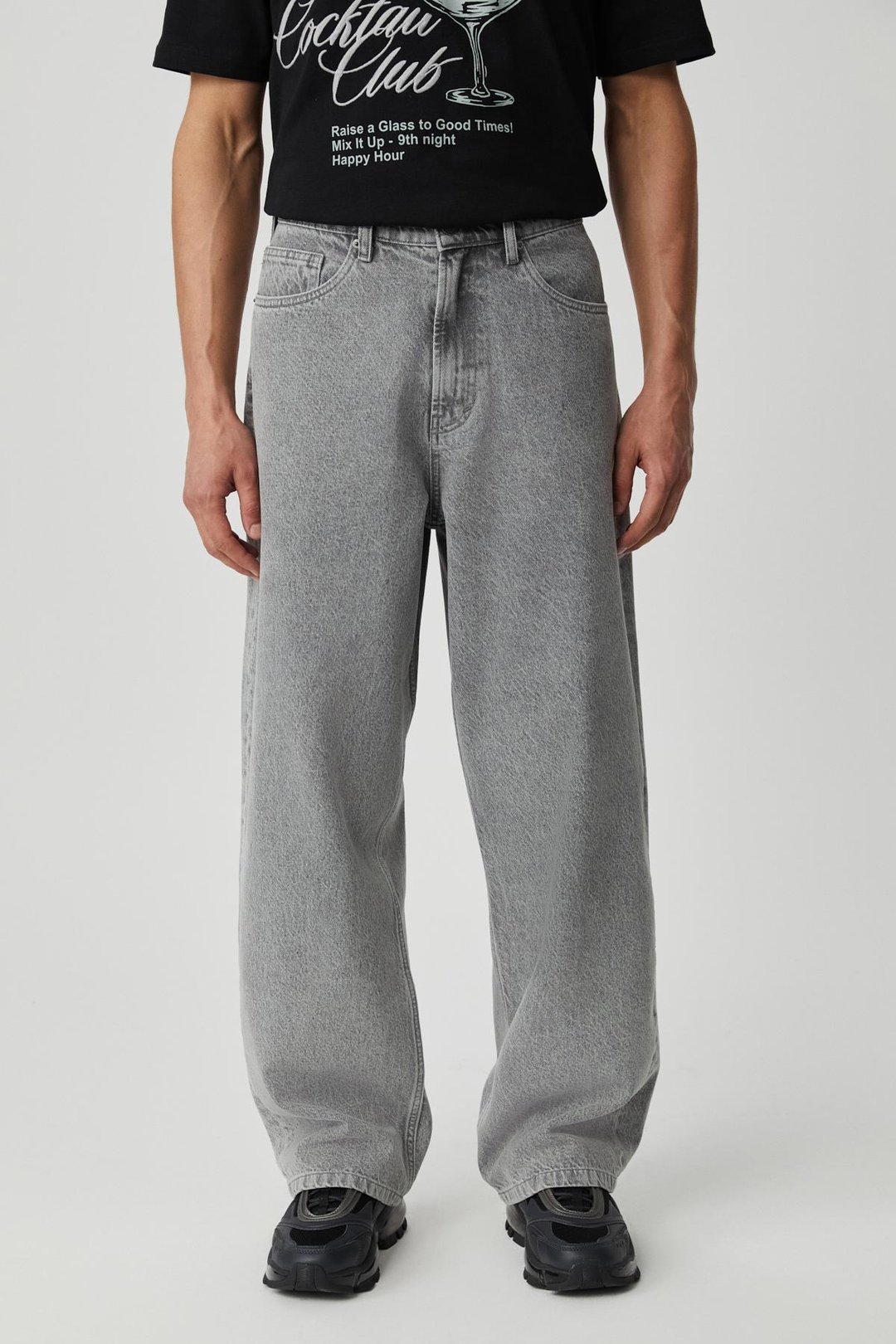 SLAVEN Erkek Süprem Siyah T-Shirt