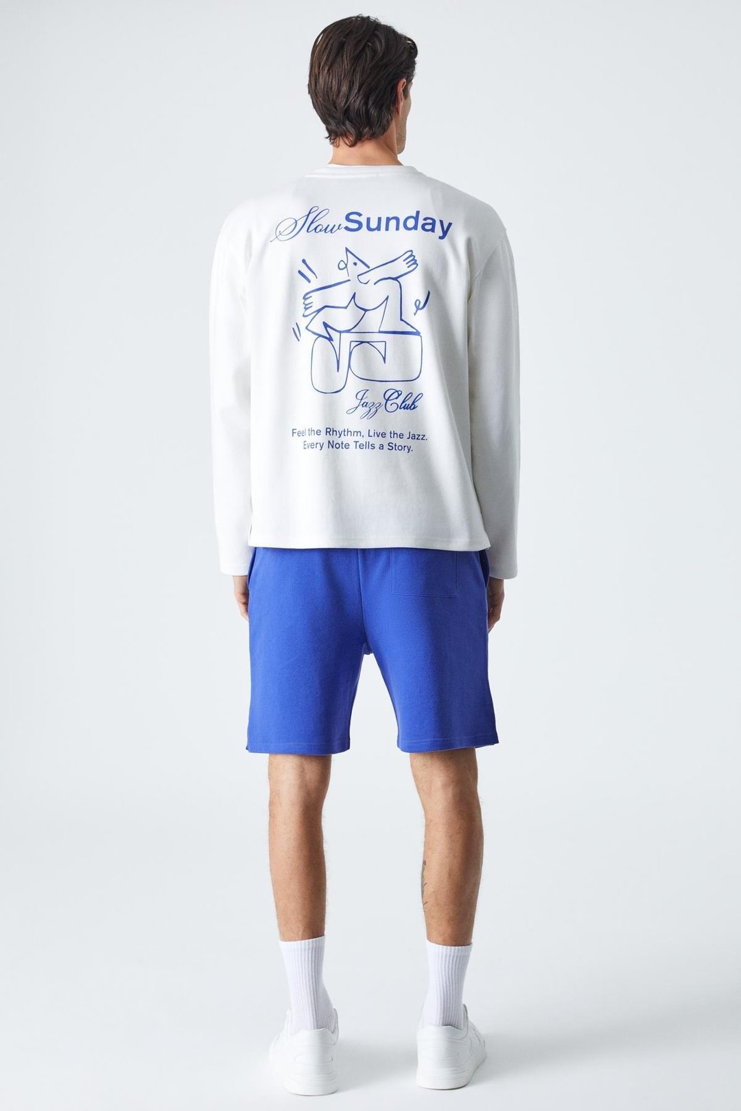 SLOWSUNDAY Erkek Baskı Detaylı Comfort Fit Bisiklet Yaka Ekru T-Shirt