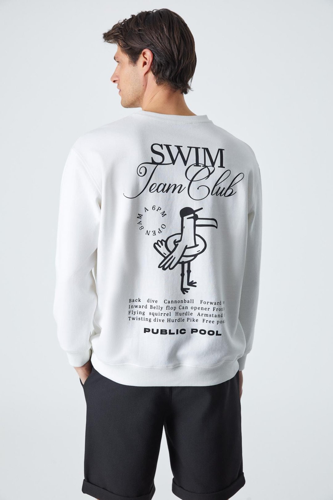 SWIM Erkek Comfort Fit Uzun Kollu Ekru T-Shirt