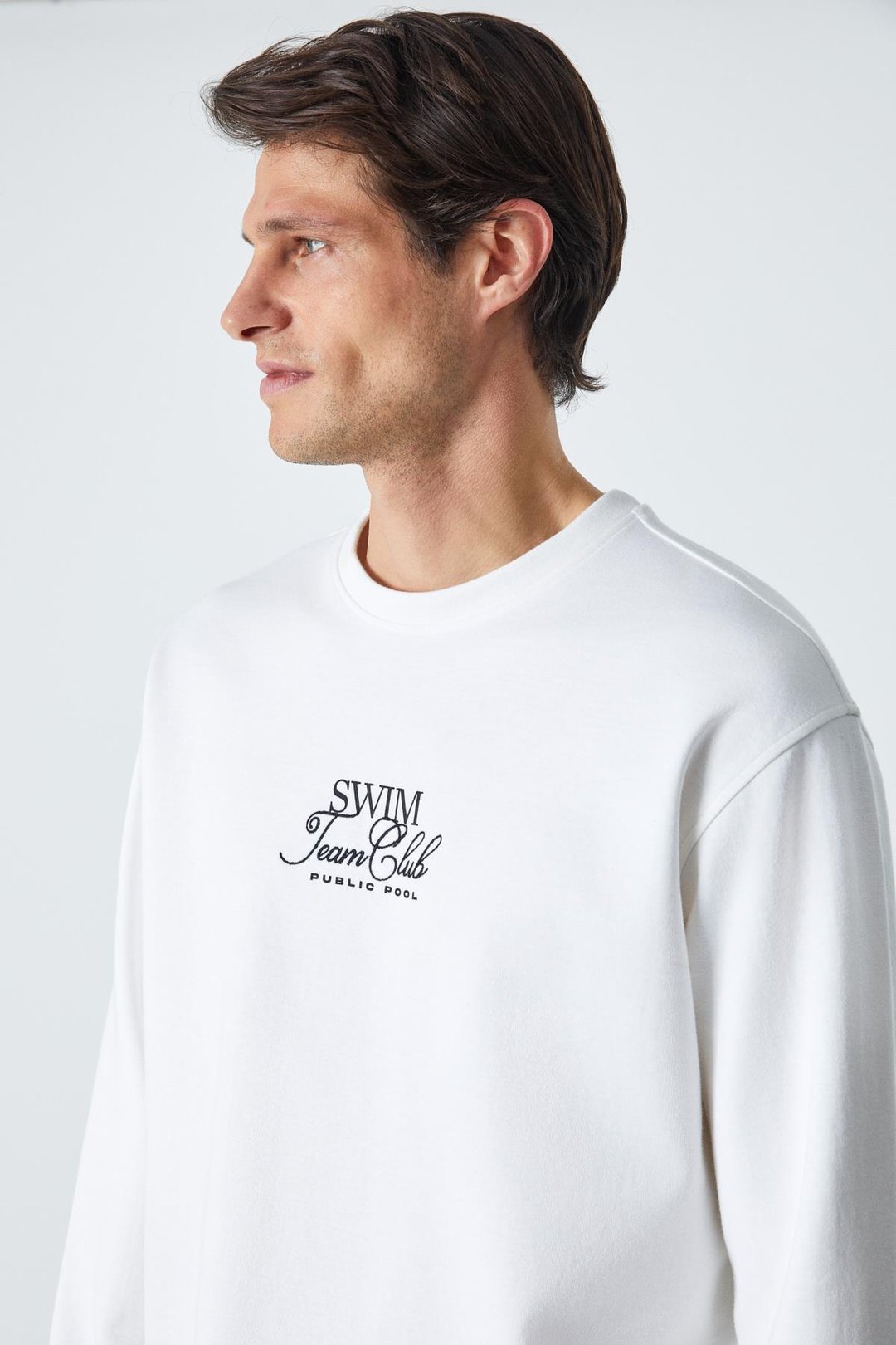 SWIM Erkek Comfort Fit Uzun Kollu Ekru T-Shirt