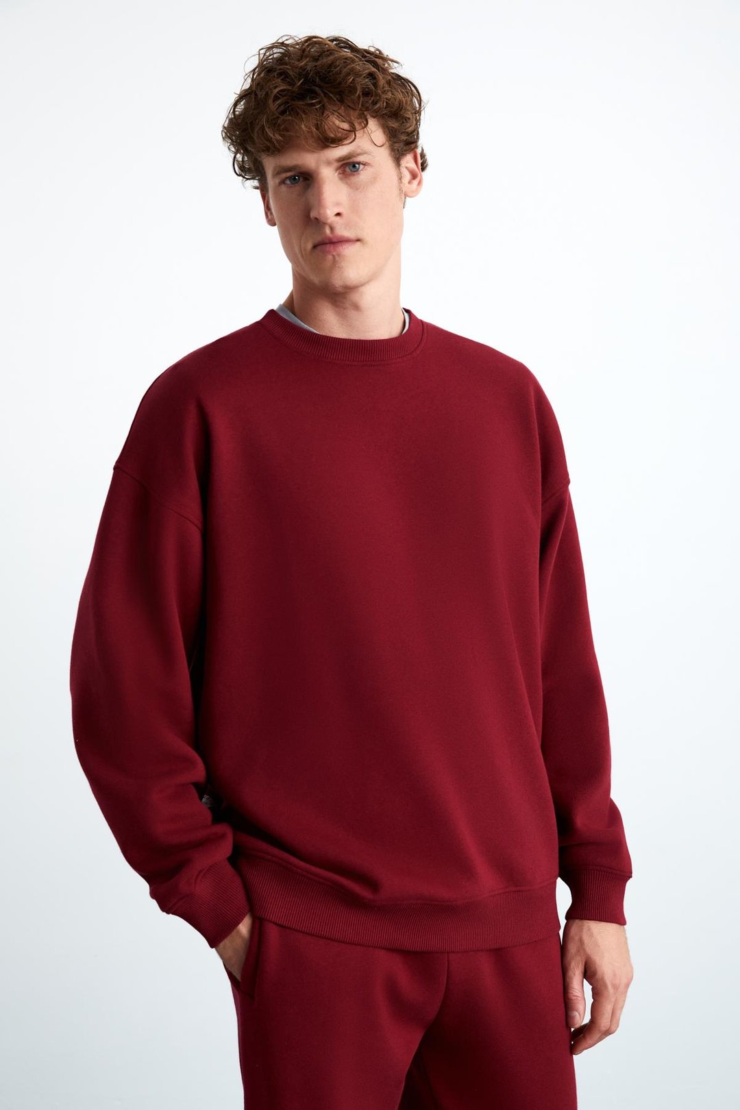 TOKYO Relaxed Oversize Kırmızı Tekli Sweatshirt