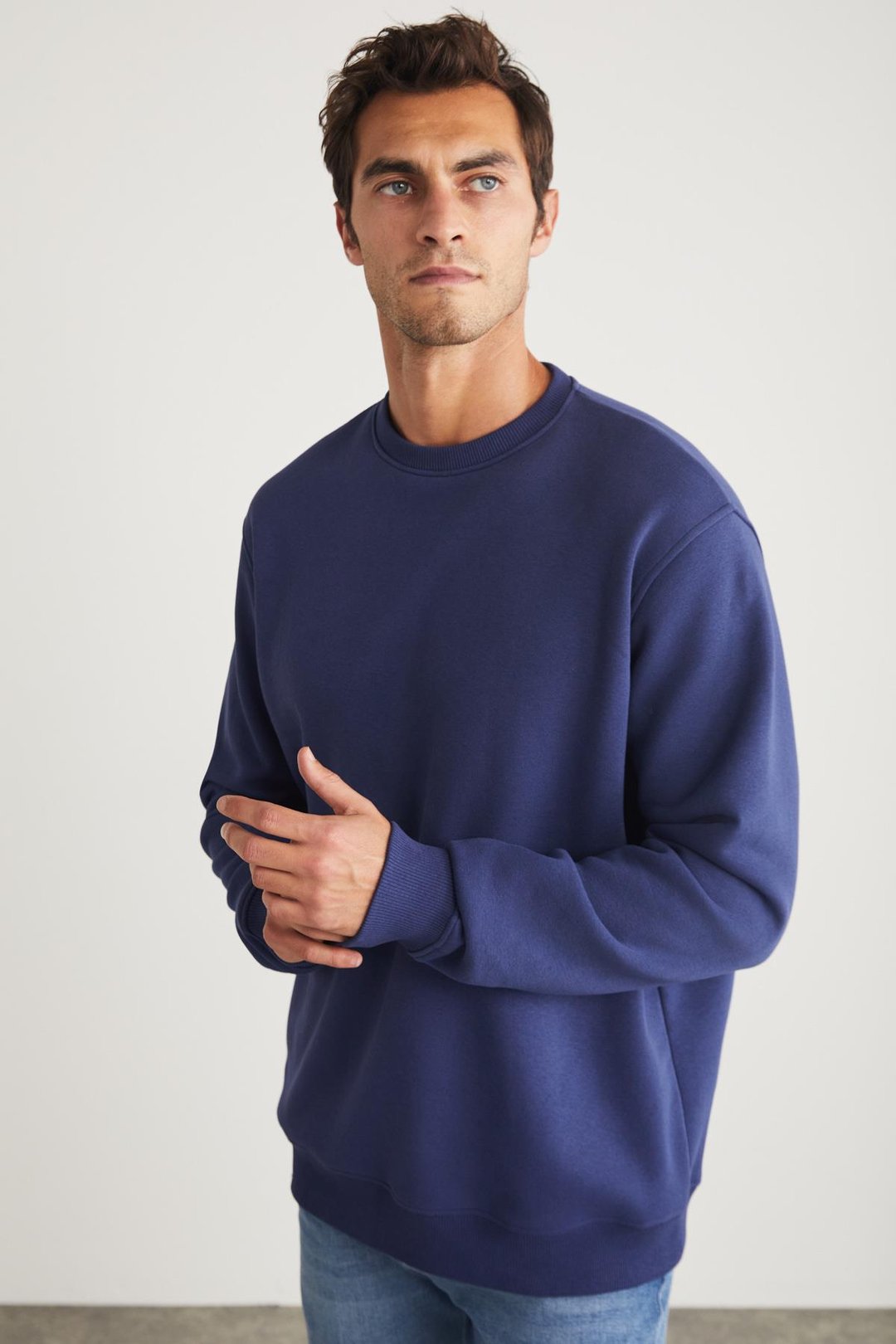 TRAVIS Relaxed Regular Lacivert  Sweatshirt