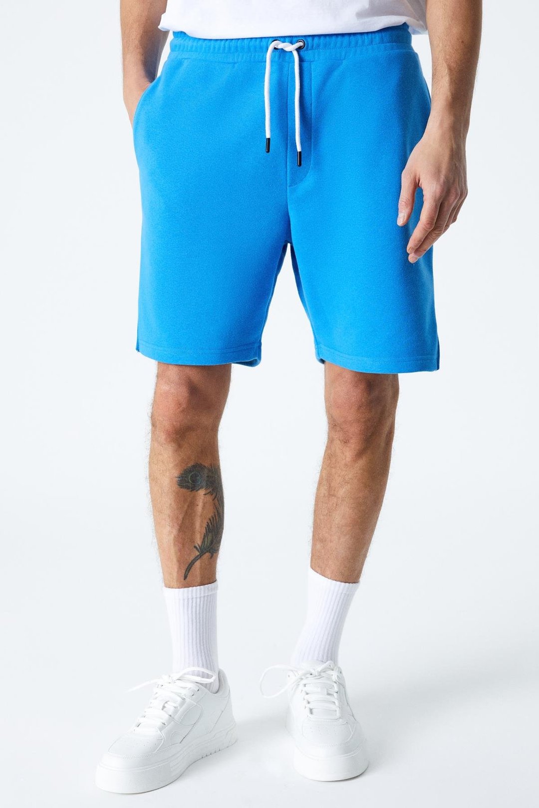 UNCERTAIN Erkek Comfort Fit Saks Mavi Şort & Bermuda