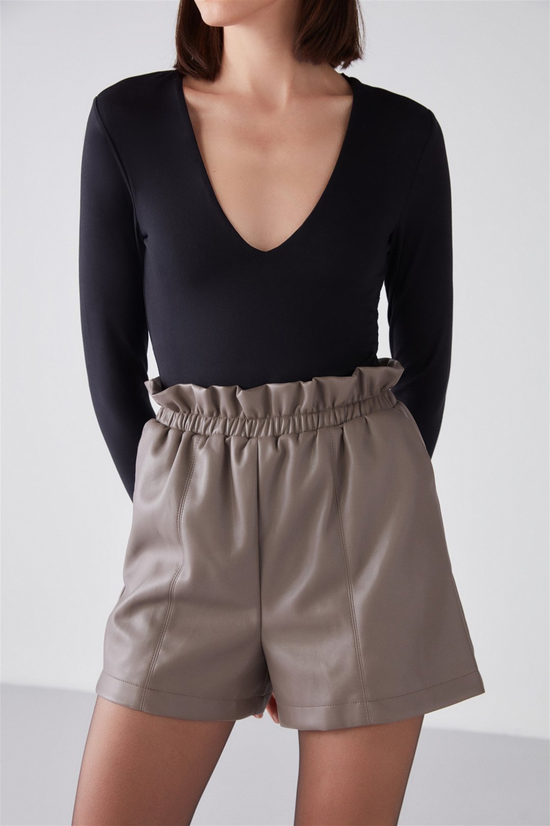 VALERI Örme Slim Fit Siyah  Body