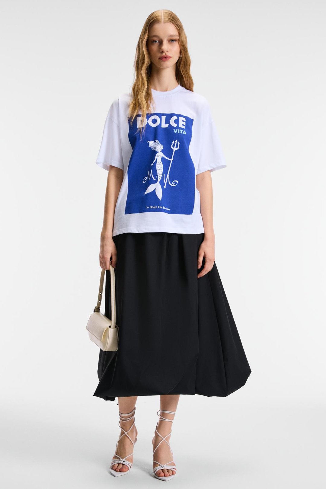 VEYMIRA Kadın %100 Pamuk Bisiklet Yaka Kısa Kollu Oversize Fit Beyaz T-Shirt