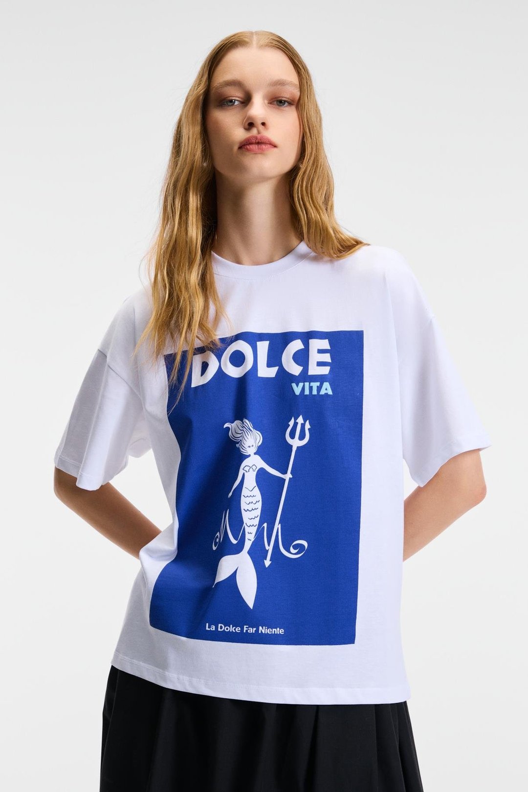 VEYMIRA Kadın %100 Pamuk Bisiklet Yaka Kısa Kollu Oversize Fit Beyaz T-Shirt