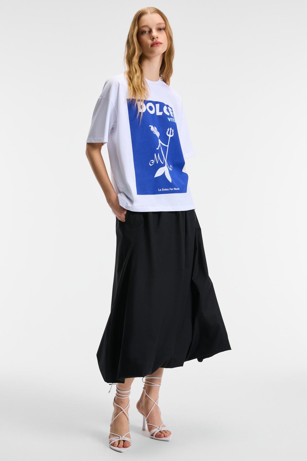 VEYMIRA Kadın %100 Pamuk Bisiklet Yaka Kısa Kollu Oversize Fit Beyaz T-Shirt