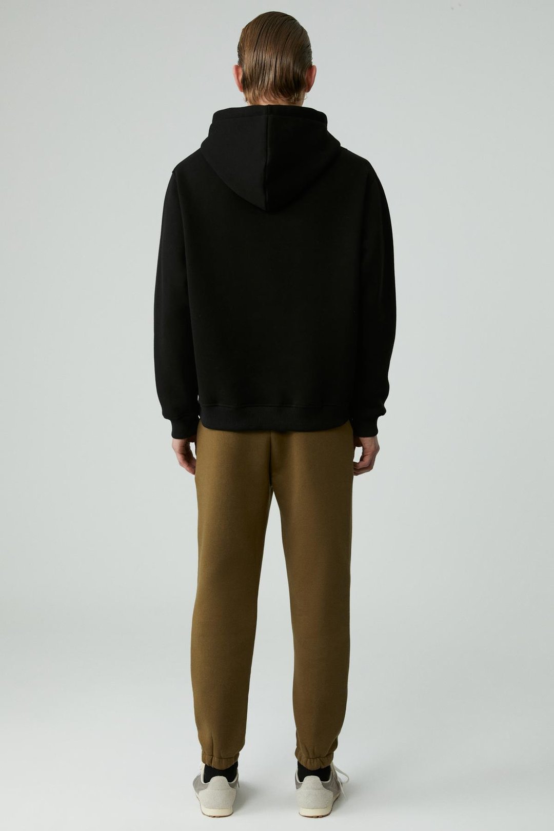 VIEGO Erkek Pamuklu İçi Polarlı Yumuşacık Relaxed Haki Eşofman Altı