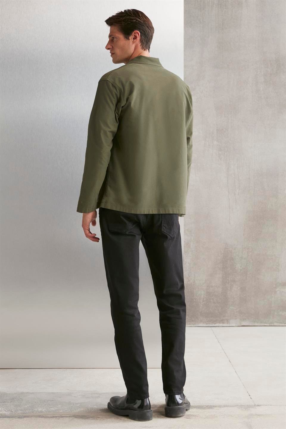 WAGNER  Regular Haki Tekli Ceket