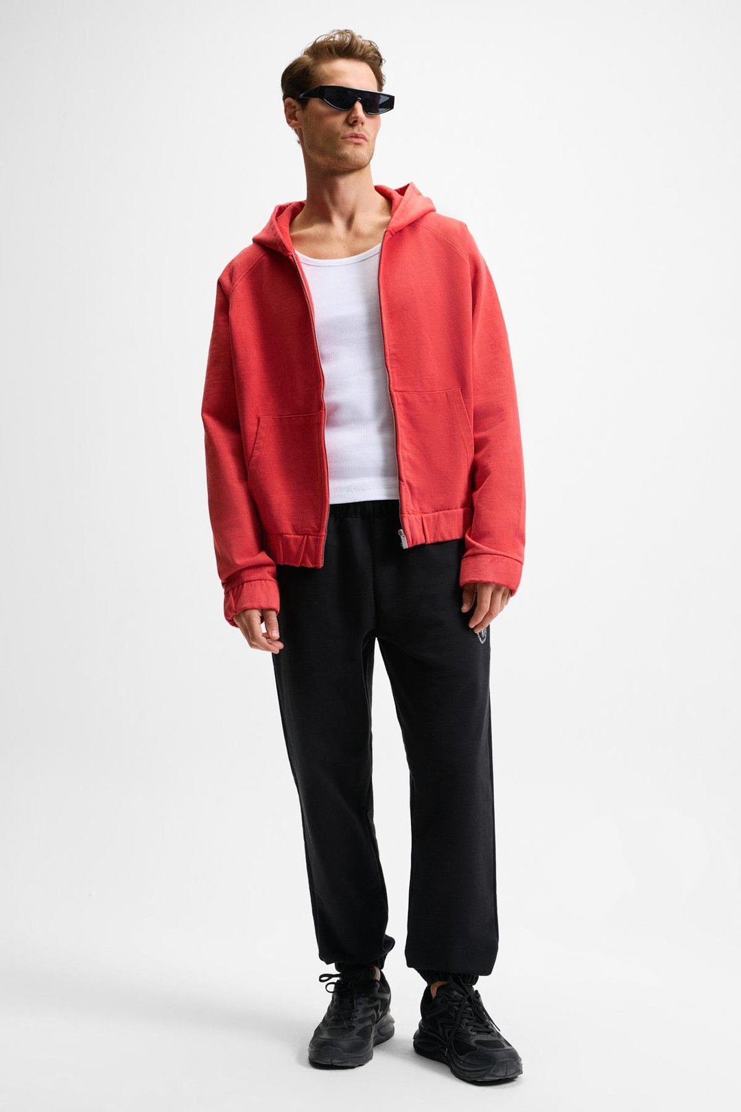 YOANE Erkek Bağlamalı Lastikli Bel Ve Paça Siyah Eşofman Altı