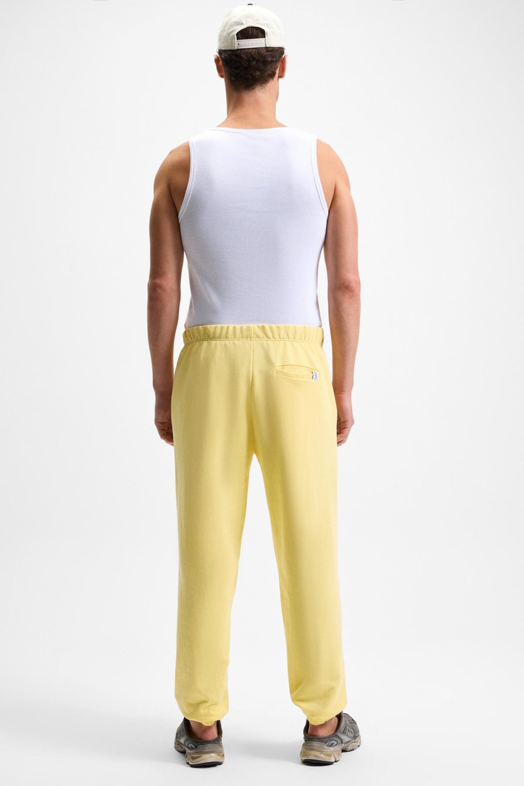 YOANE Erkek Bağlamalı Lastikli Bel Ve Paça Sarı Eşofman Altı