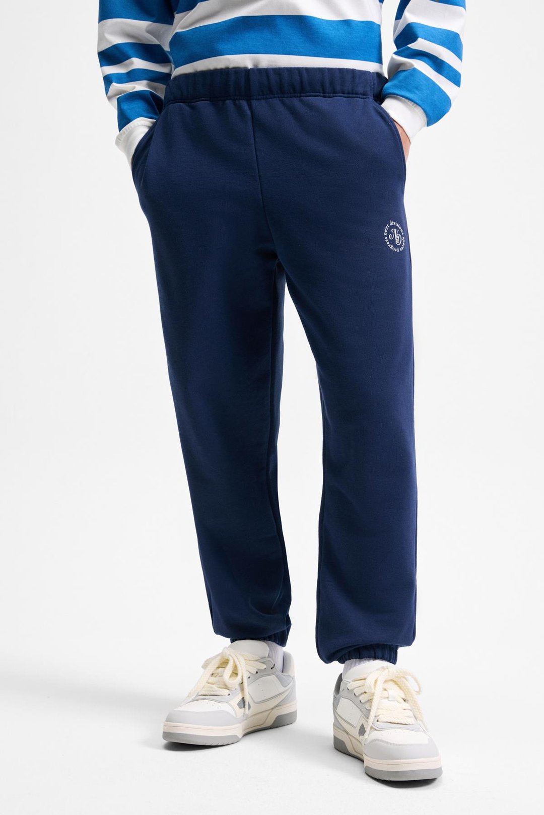 YOANE Erkek Bağlamalı Lastikli Bel Ve Paça Lacivert Eşofman Altı