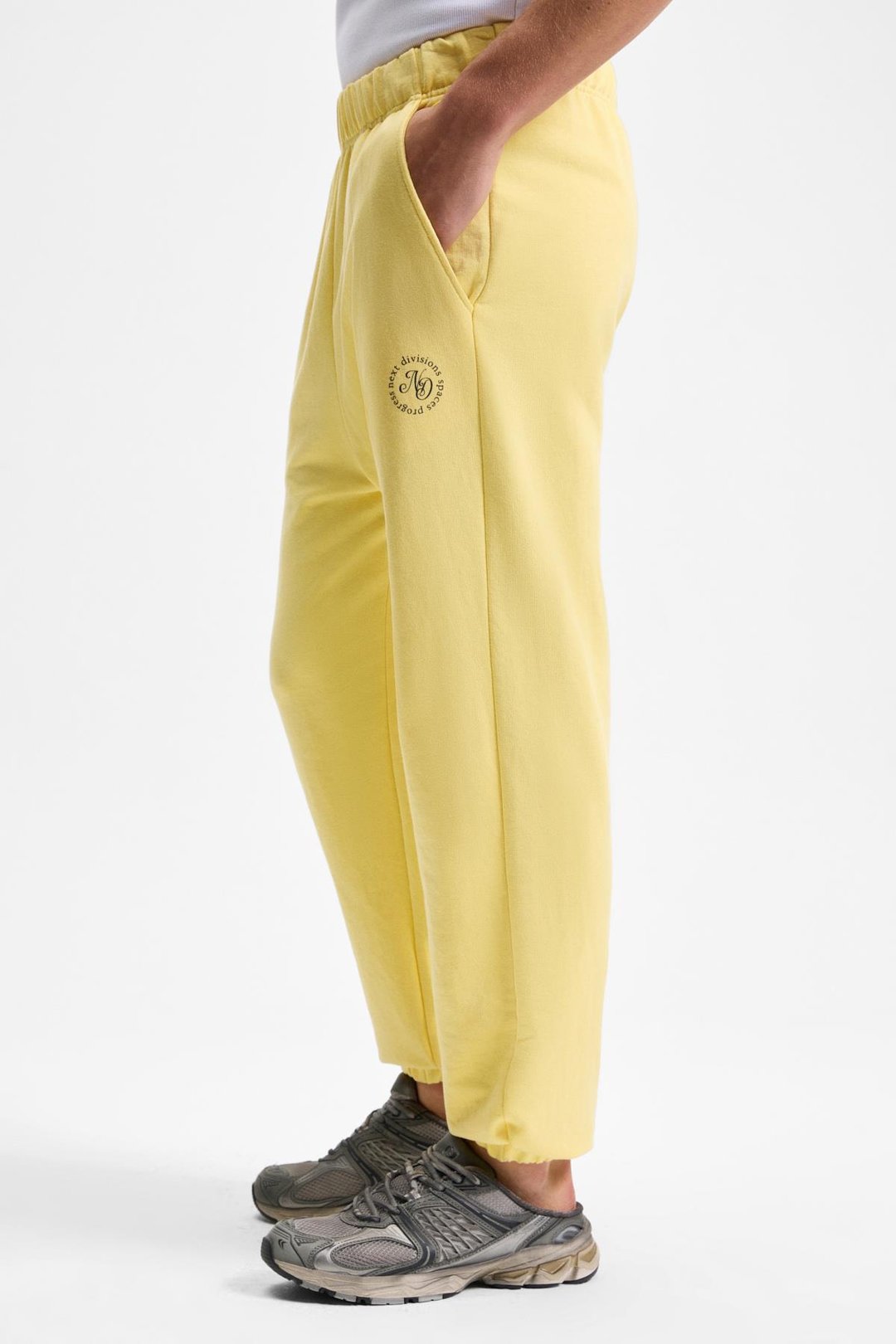 YOANE Erkek Bağlamalı Lastikli Bel Ve Paça Sarı Eşofman Altı