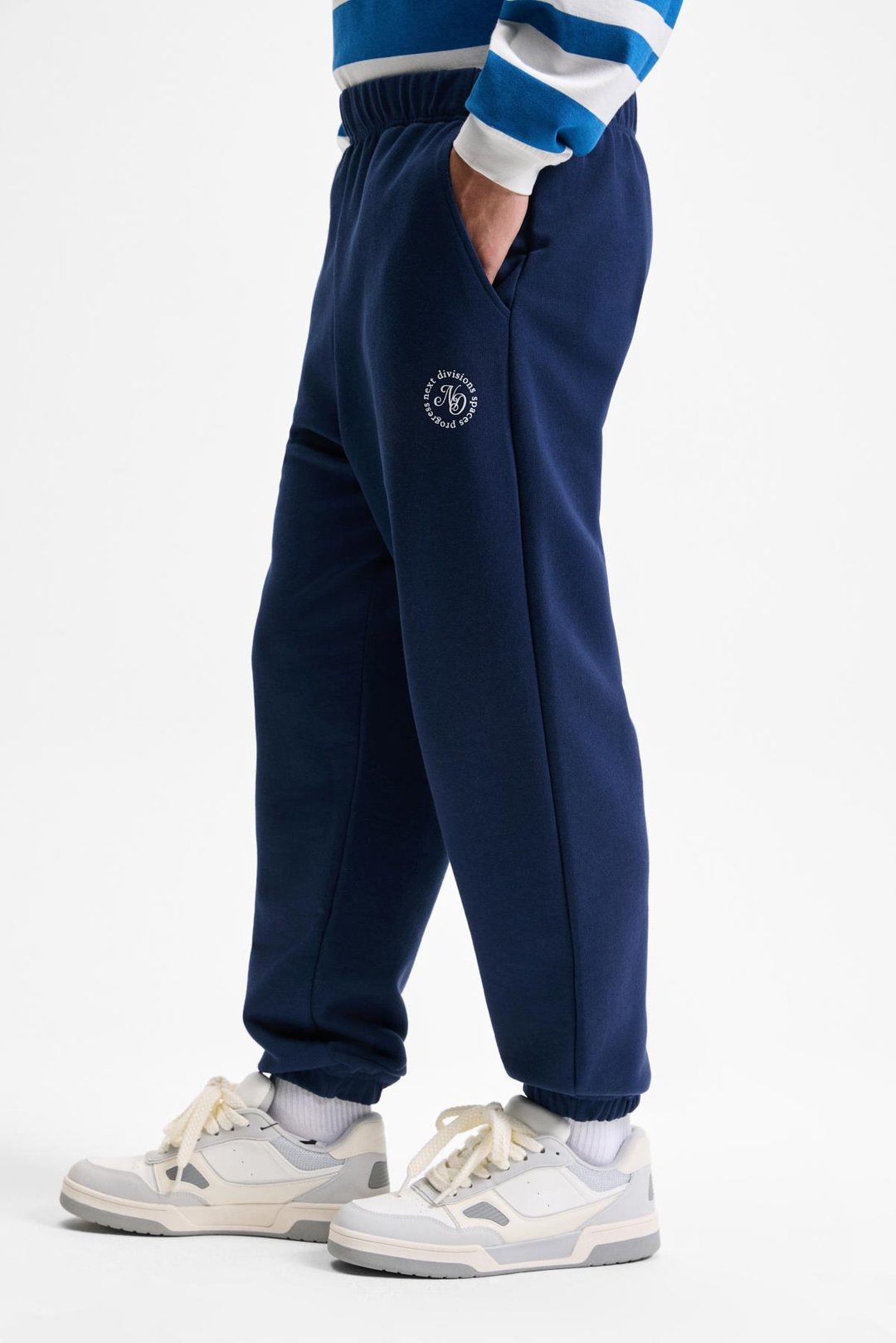 YOANE Erkek Bağlamalı Lastikli Bel Ve Paça Lacivert Eşofman Altı