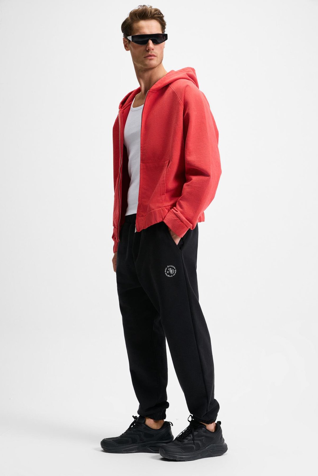 YOANE Erkek Bağlamalı Lastikli Bel Ve Paça Siyah Eşofman Altı