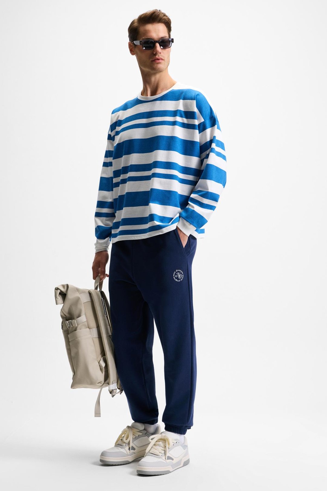 YOANE Erkek Bağlamalı Lastikli Bel Ve Paça Lacivert Eşofman Altı