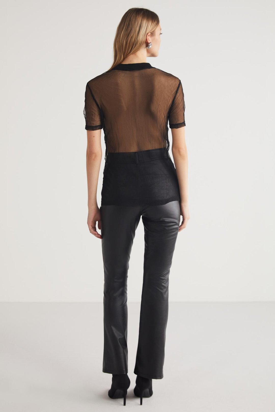 YOKO  Regular Siyah Tekli T-Shirt