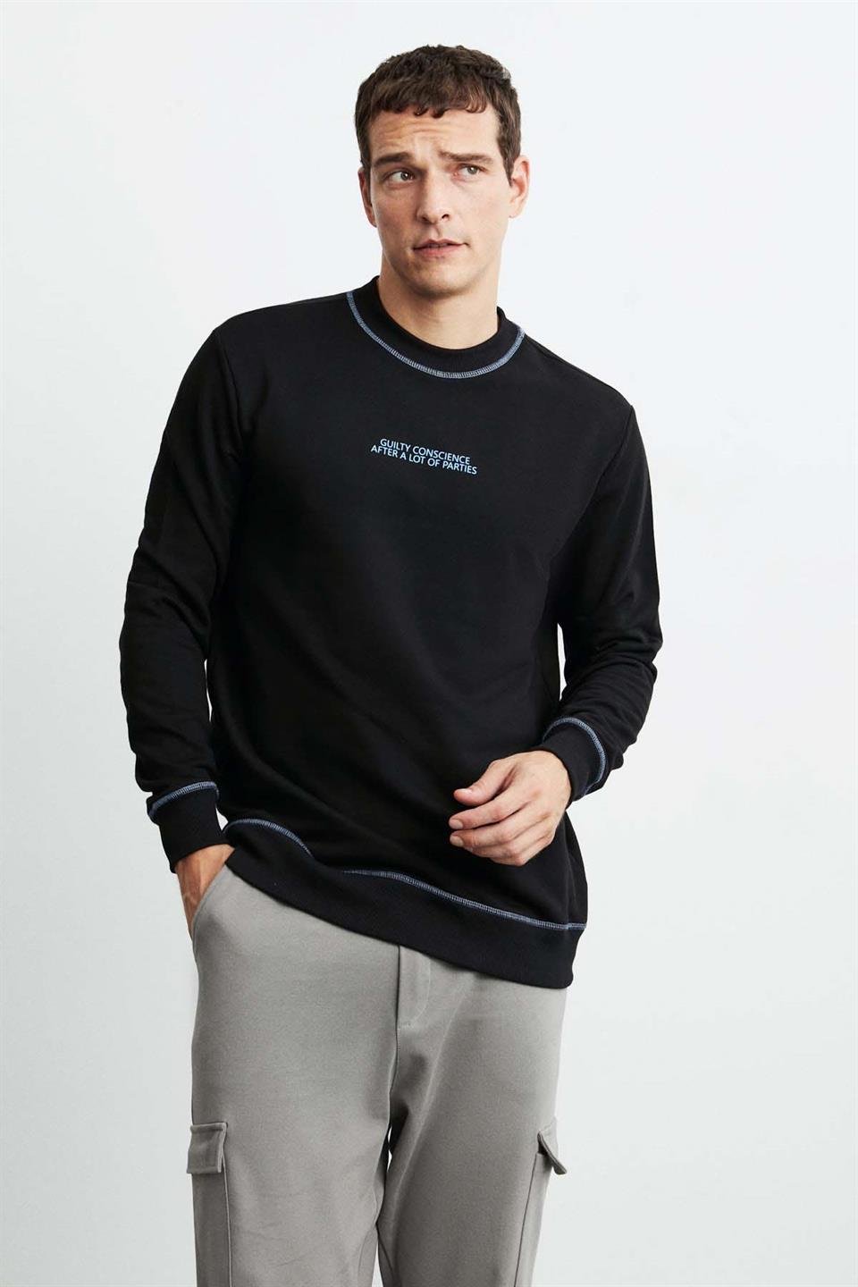 ALBERT Örme  Siyah  Sweatshirt