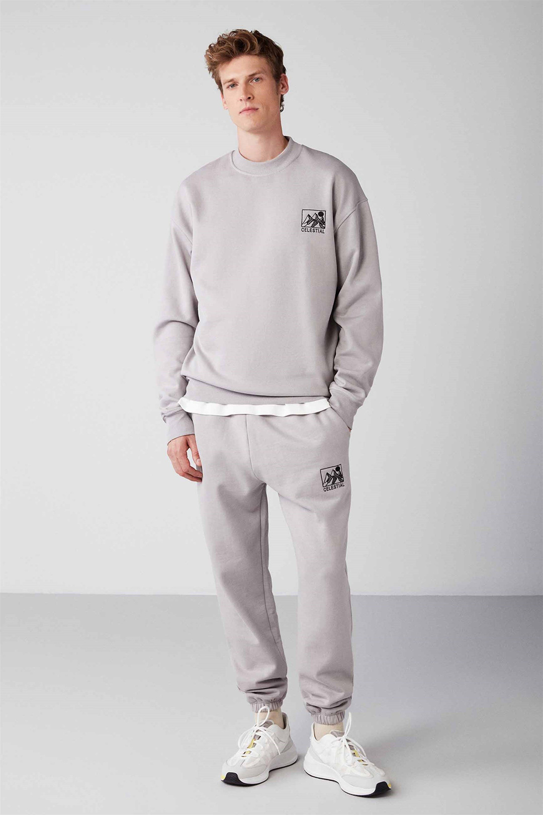 BENJI Örme Regular Açık Gri 2 Eşofman Takımı