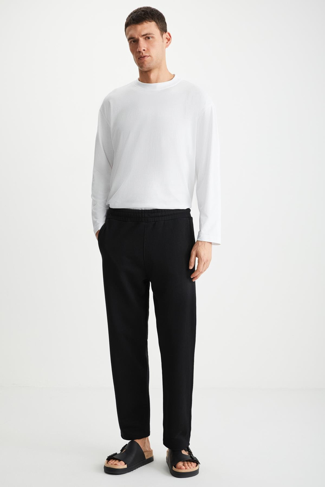 BRYCE   Siyah Tekli Eşofman Altı