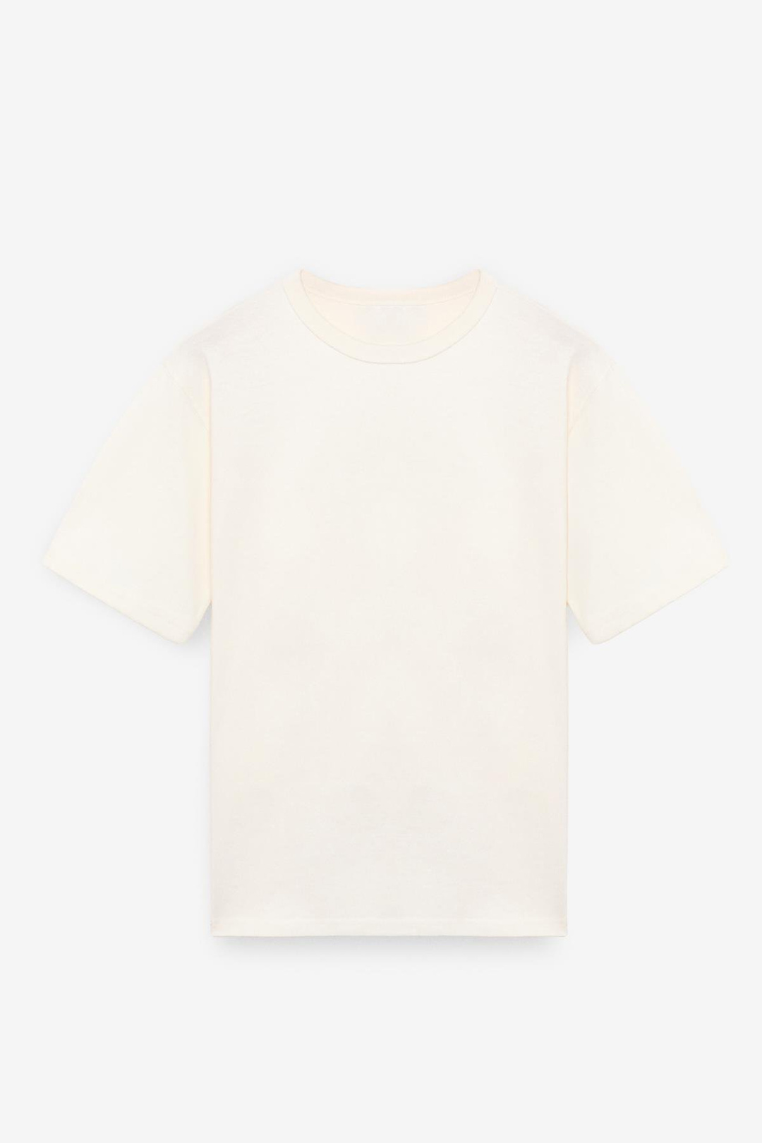 CATWALK Erkek %100 Pamuk Regular Fit Ekru T-Shirt