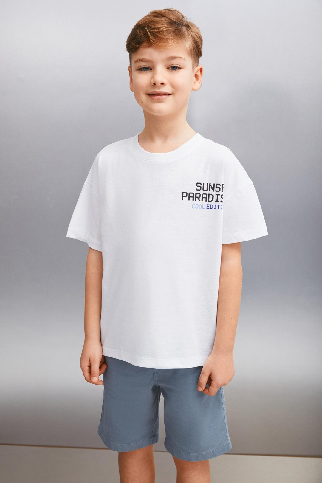 CLEMENT  Relaxed Beyaz Tekli T-Shirt