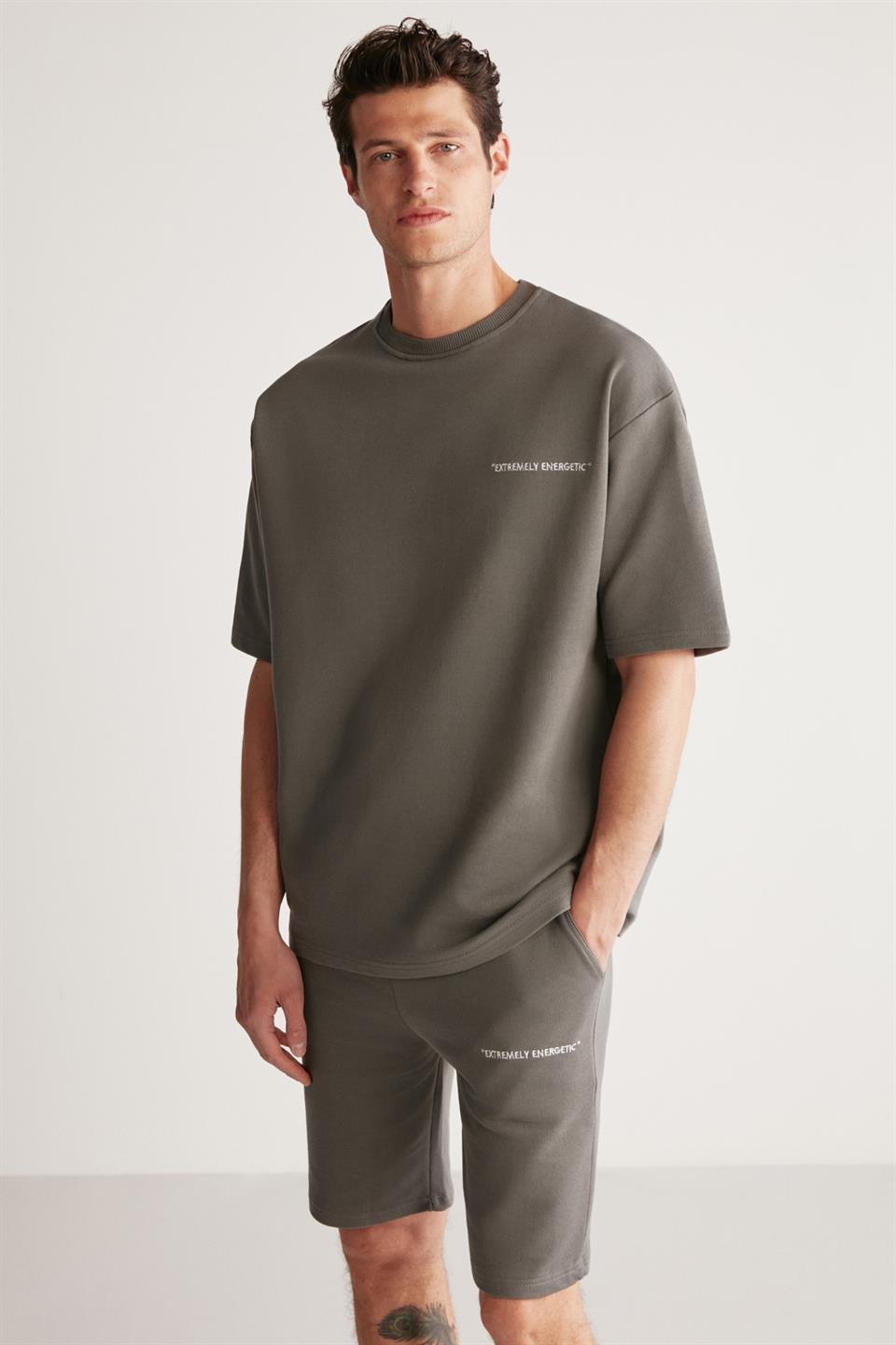 COLOMBIA Örme Regular Gri 2 Eşofman Takımı