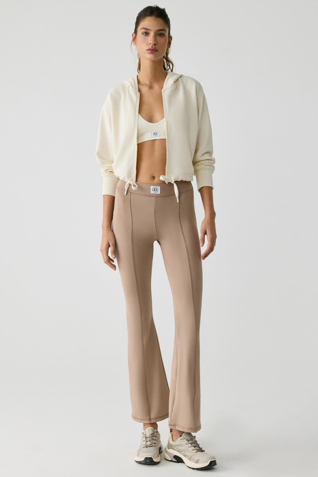 HILDA Kadın Fit & Flare Sportswear Vizon Pantolon