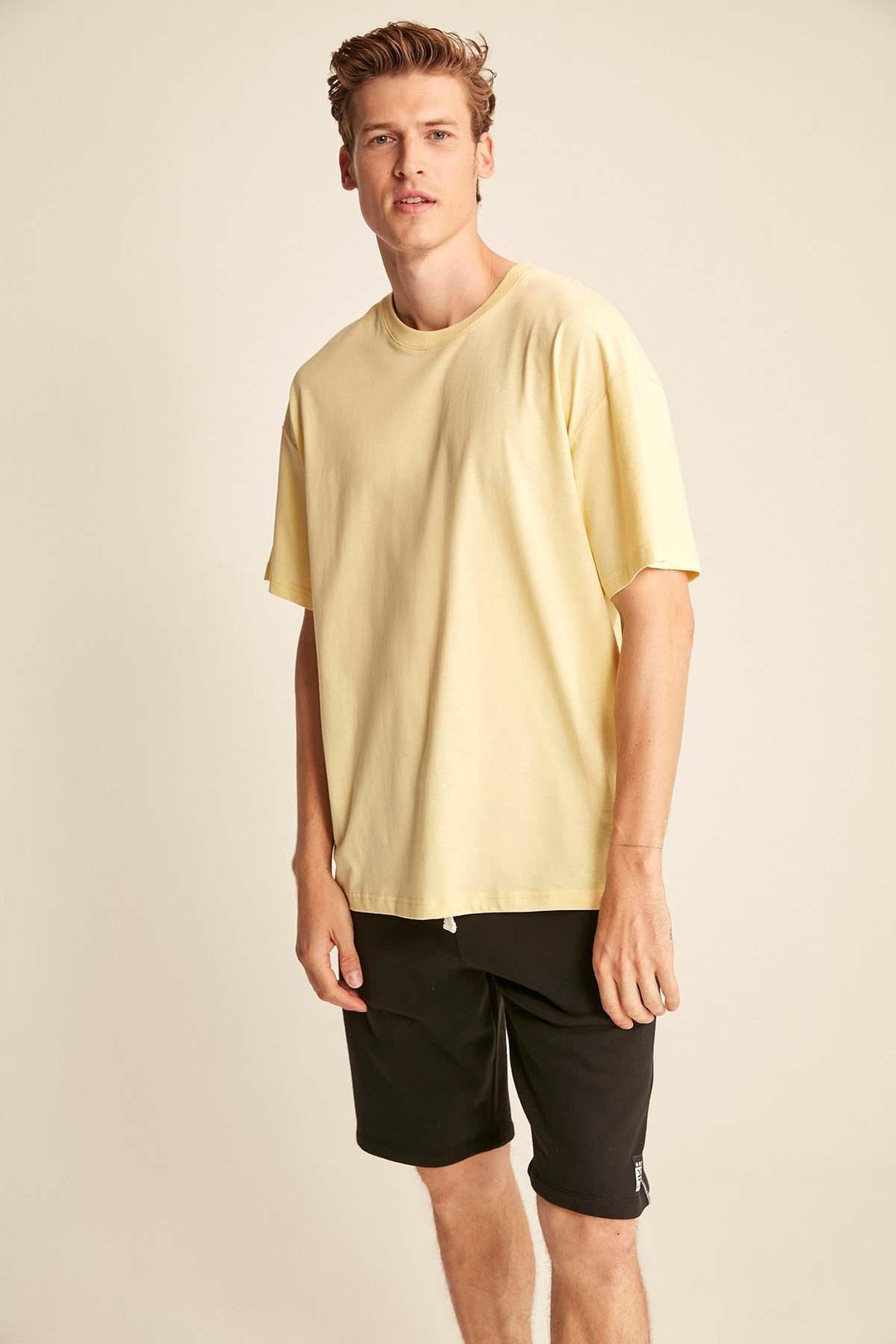 JETT  Oversize Sarı  T-Shirt