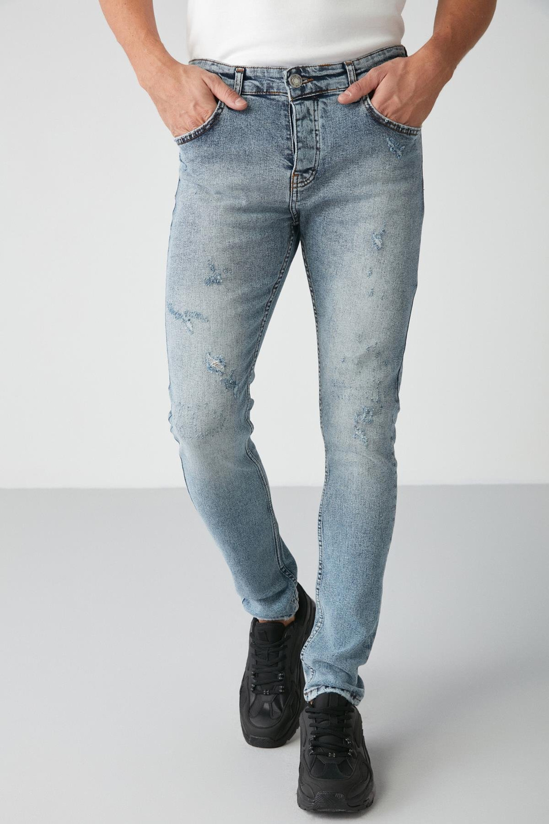 JOHEN Relaxed Skinny Açık Mavi  Jeans