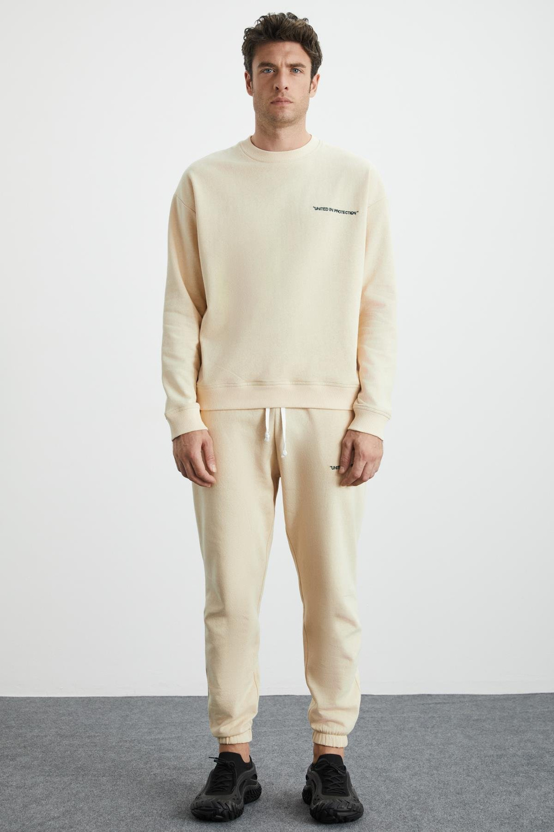 MARSHALL Relaxed Relaxed Vanilya Tekli Eşofman Takımı