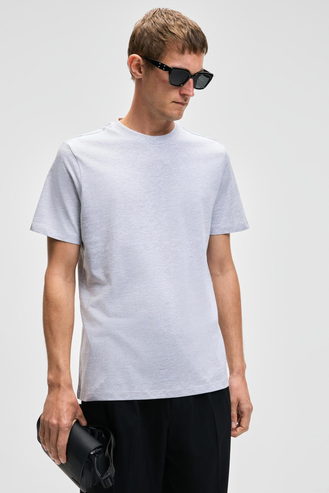 MOCASSIN Erkek %100 Pamuk Baskılı Relaxed Fit Yuvarlak Yaka Kısa Kollu Grimelanj T-Shirt