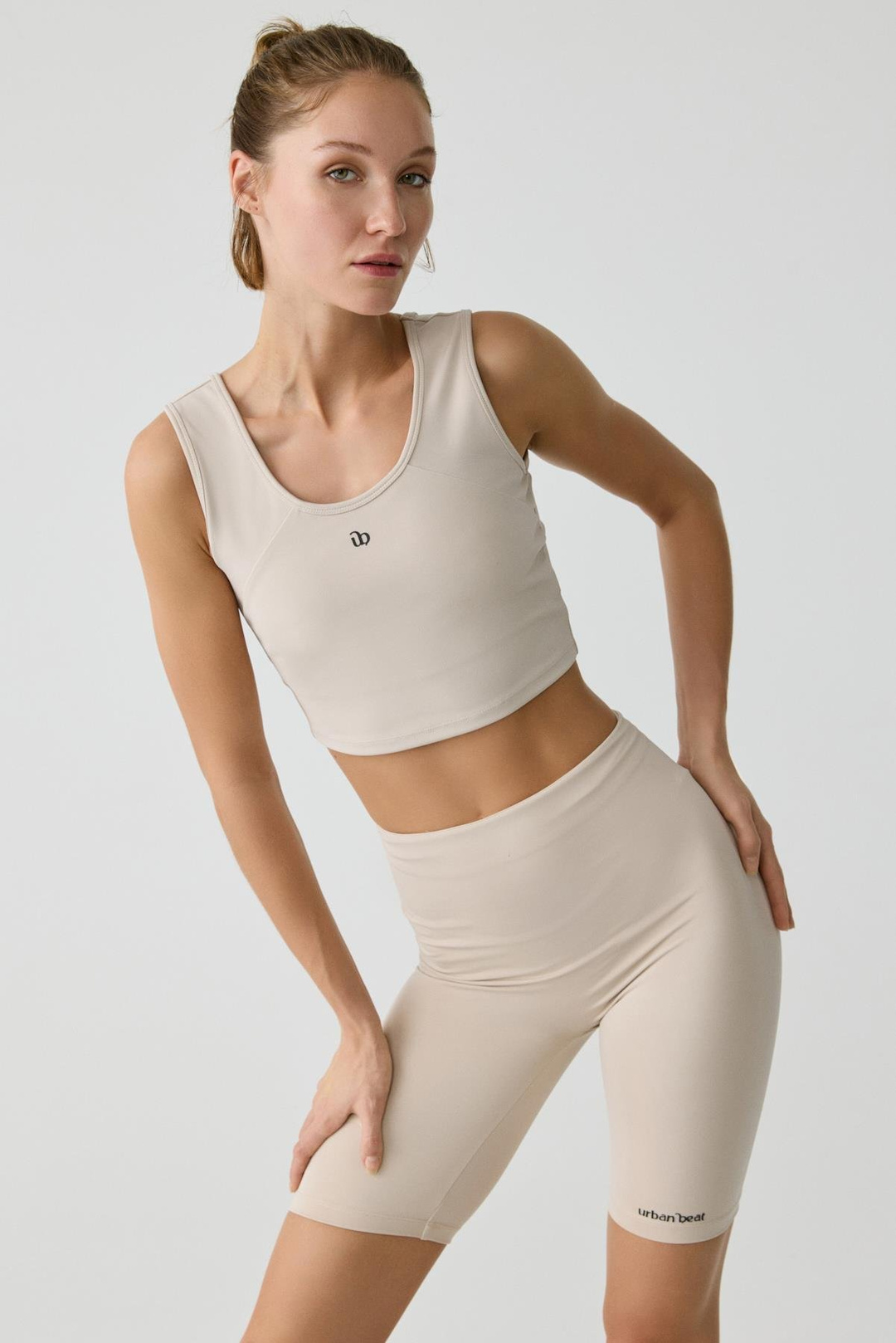 NAYLA Kadın Tank Top Sportswear Taş Rengi Büstiyer