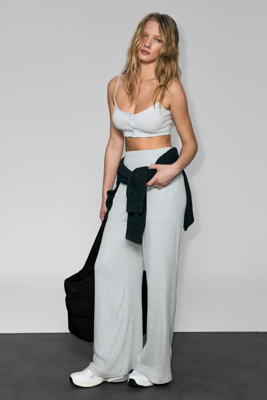 NEXA Kadın Yumuşak Ve Esnek Kumaşlı Baskı Detaylı Relaxed Grimelanj Eşofman Altı