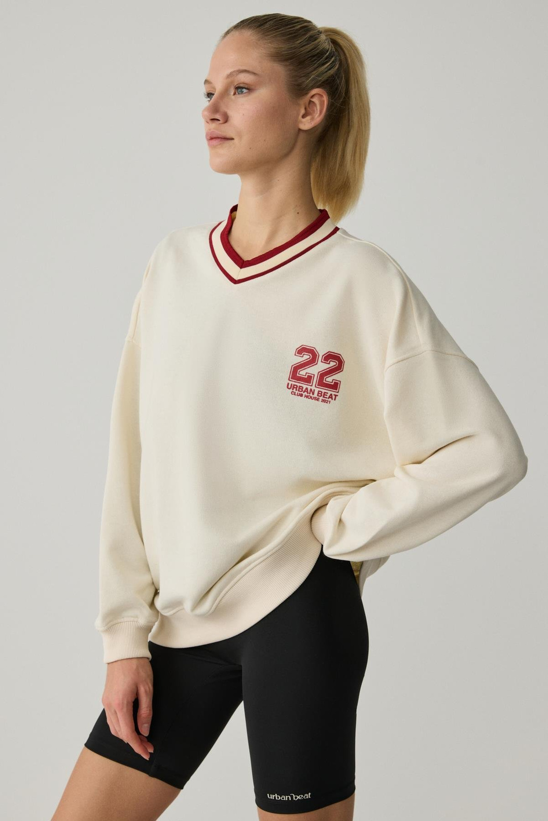 OGANNA Kadın Ekru Sweatshirt