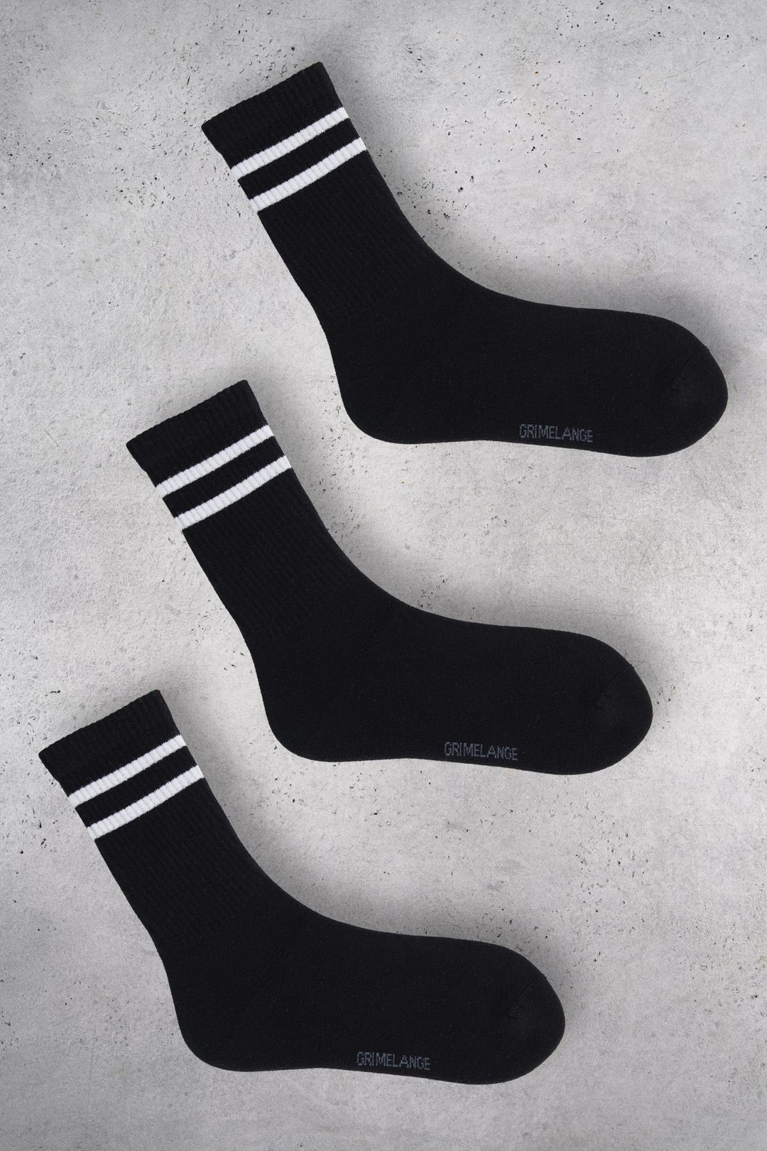 SAURON Erkek Organik Pamuklu 3 Lü Paket Siyah Çorap