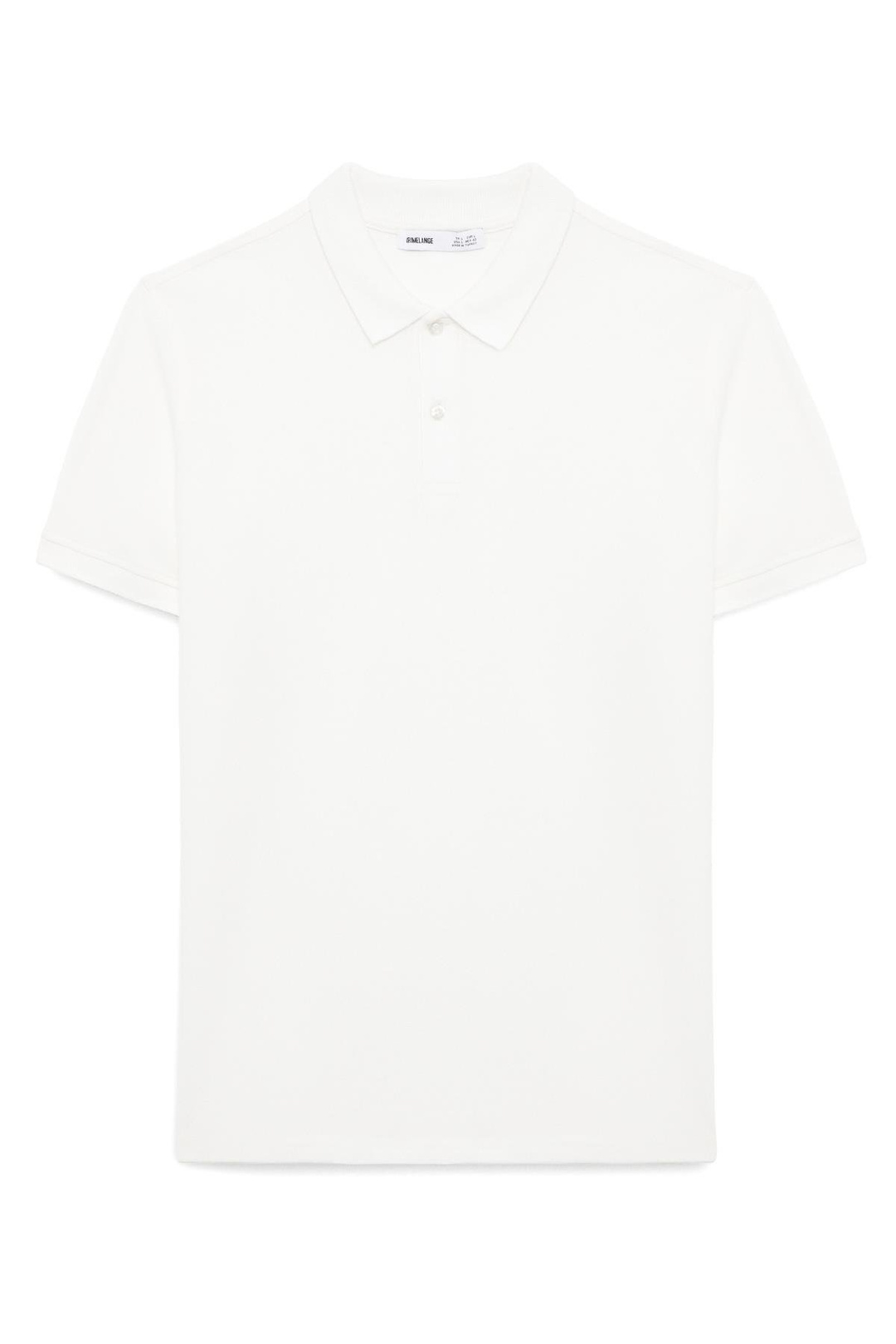 SKYLOOM Erkek %100 Pamuk Kısa Kollu Regular Fit Beyaz Polo Yaka T-shirt