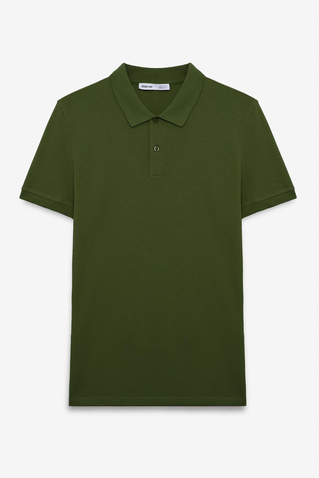 SKYLOOM Erkek %100 Pamuk Kısa Kollu Regular Fit Haki Polo Yaka T-shirt