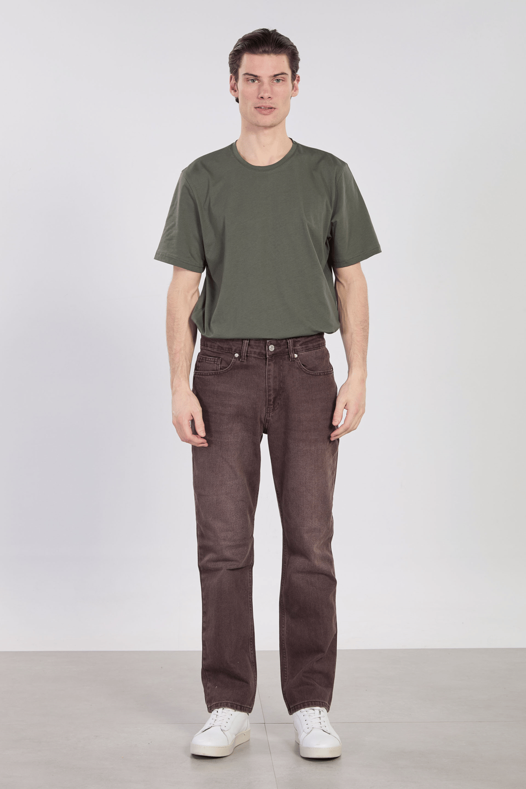 Erkek Baggy Pantolon - Kahve 