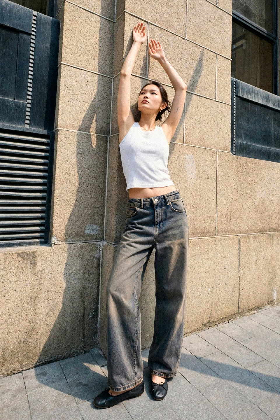 Kadın J92 Yüksek Bel Straight Jean Pantolon - Kahve Tint