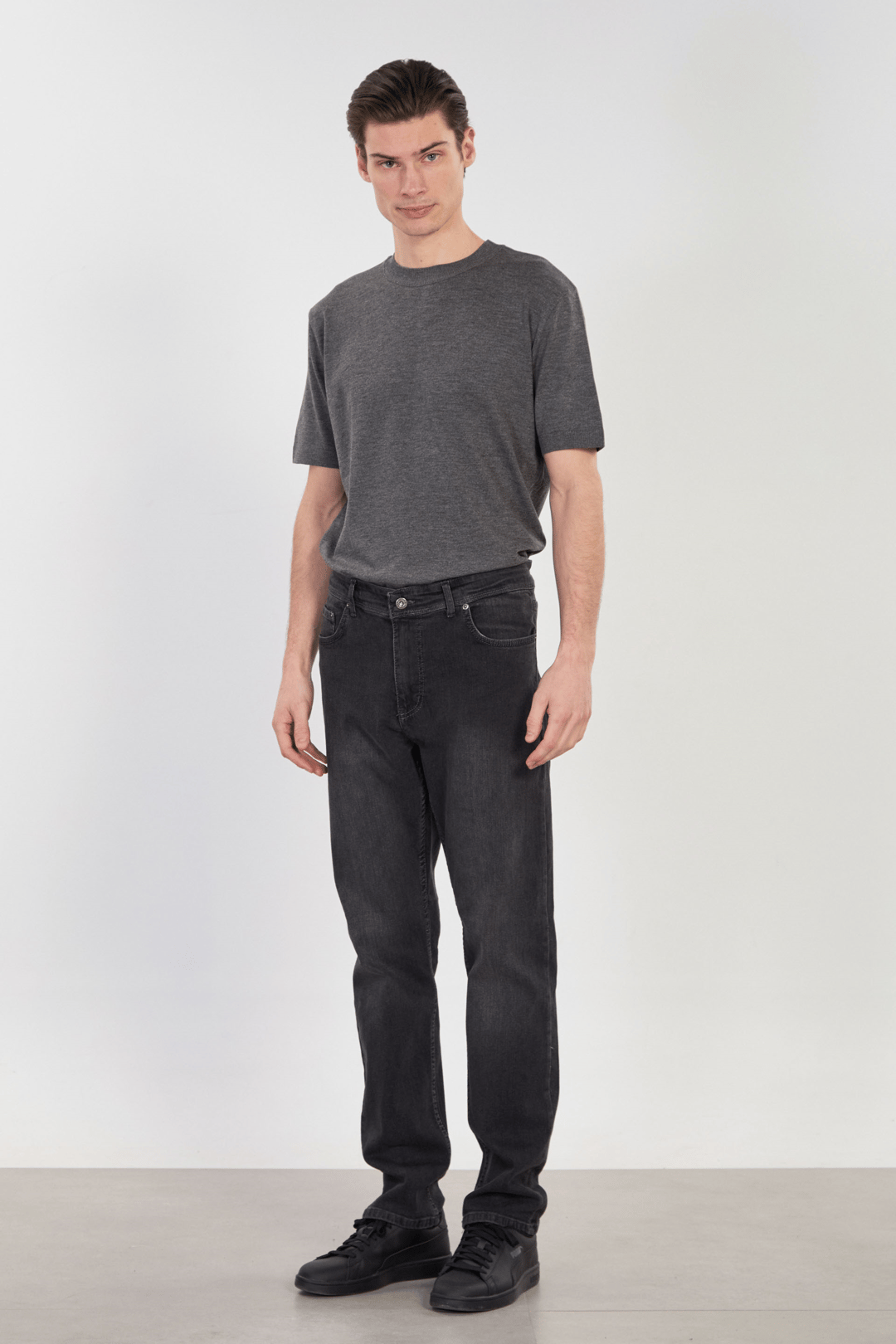 Erkek Mirza Regular Fit Jean Pantolon - Antrasit