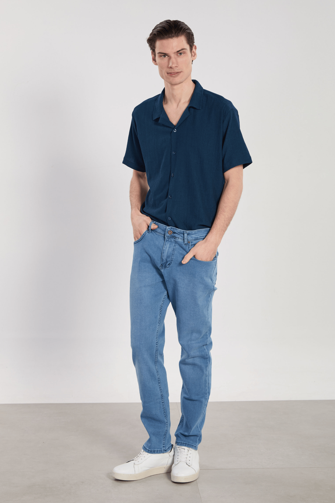 Erkek Mirza Regular Fit Jean Pantolon - Açık Mavi