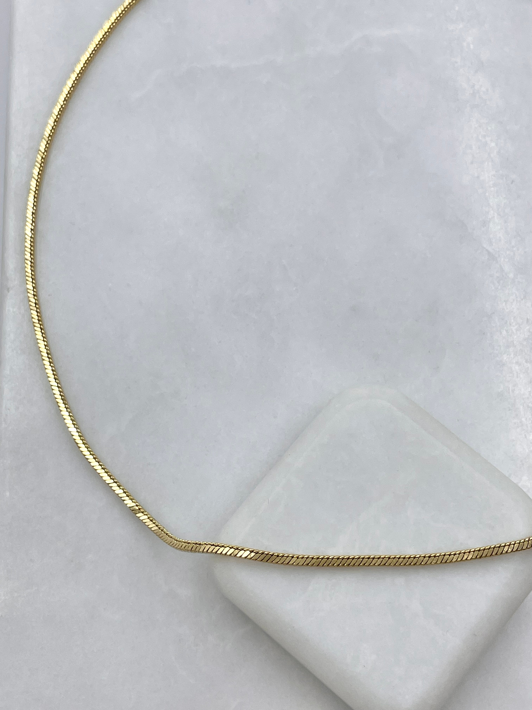 Özel Seri Küp Zincir Kolye 45 cm Gold