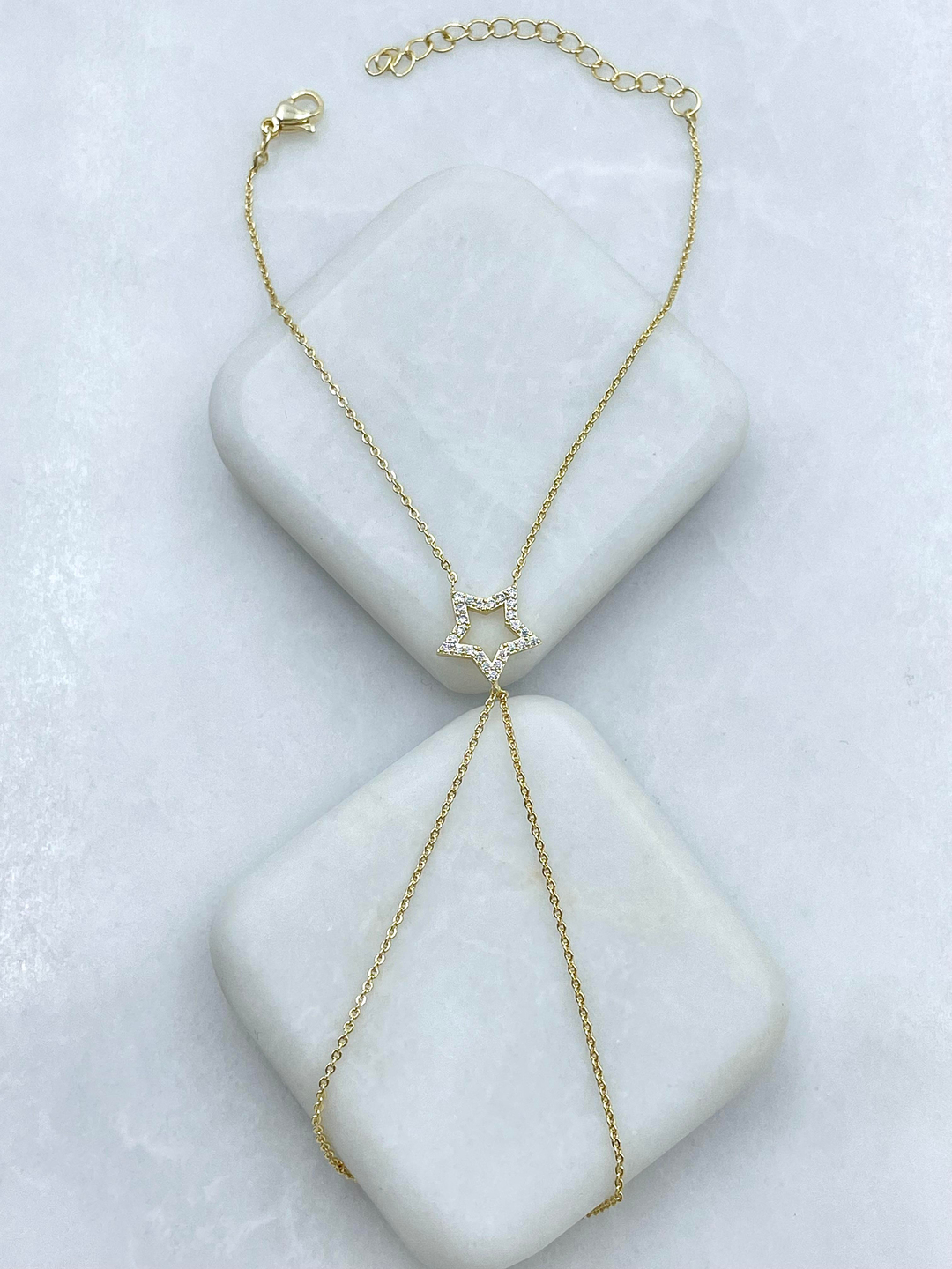 Altın Kaplama Gömme Taşlı Yıldız Şahmeran Gold