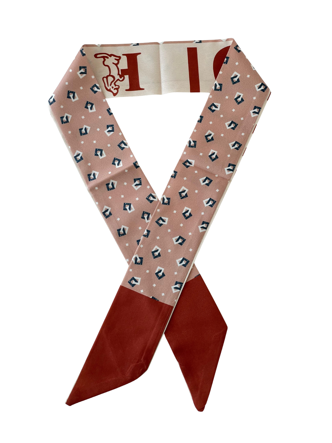 Kare Desenli Bandana Fular Renkli